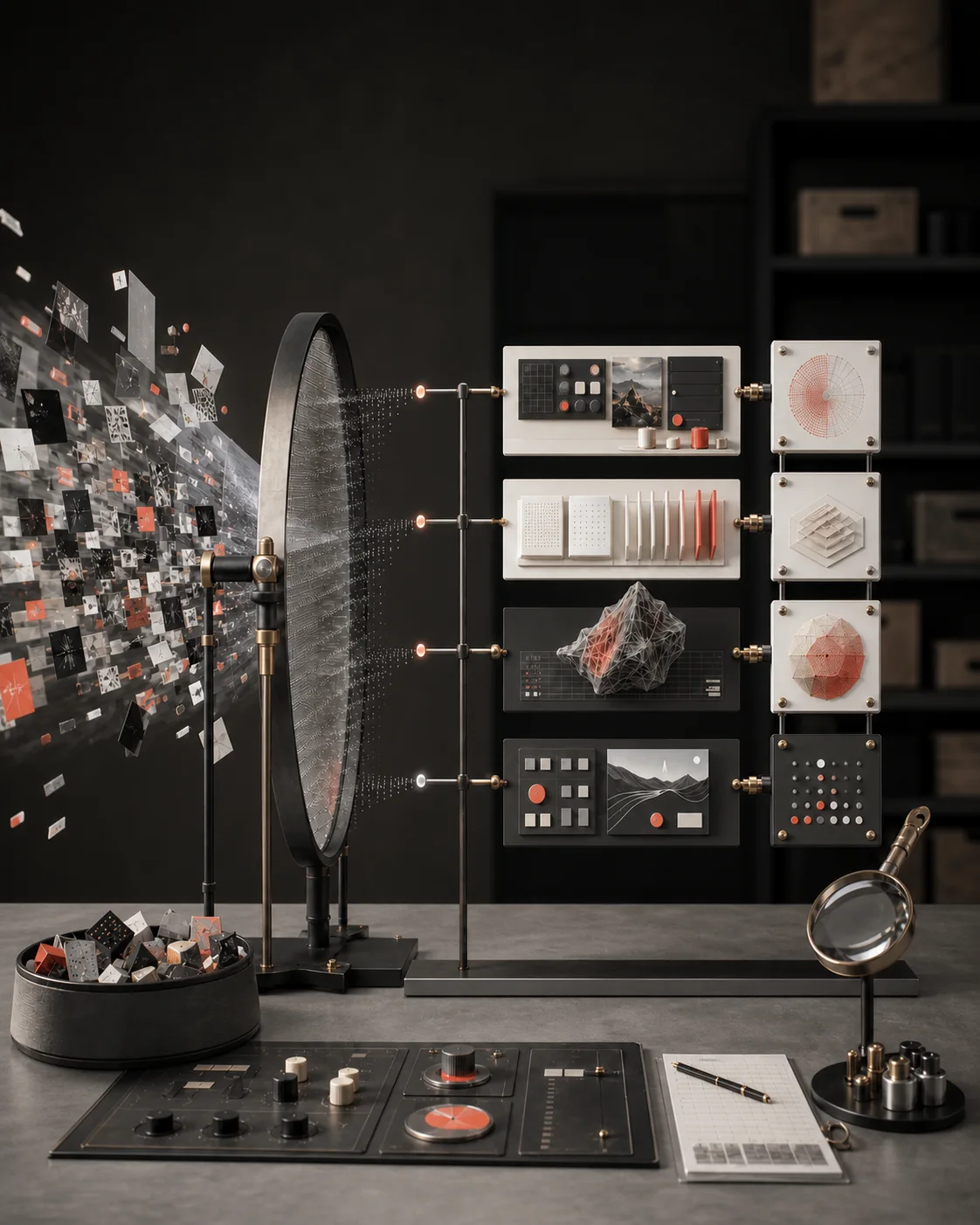 Instrument éditorial filtrant un flux de tendances numériques pour isoler des signaux durables liés à l’IA, au contenu, à la 3D et à l’accessibilité.
